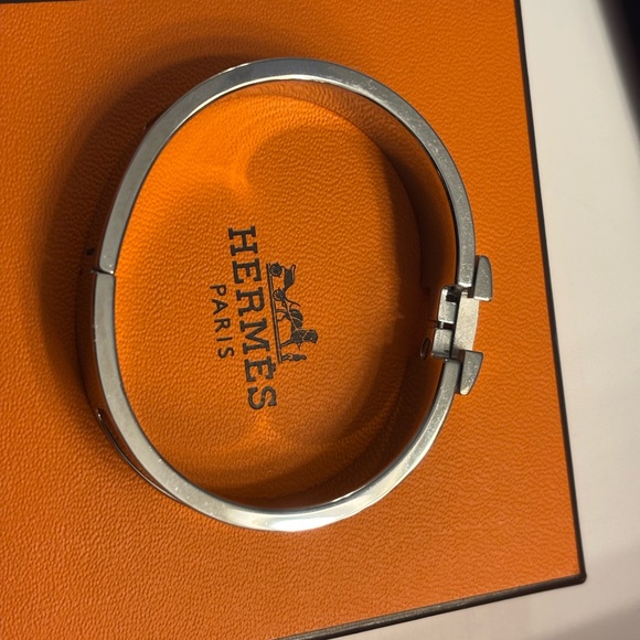 Hermes Clic Clac H enamel bracelet black - Picture 4 of 8